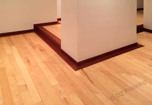 hardwood floors with borders