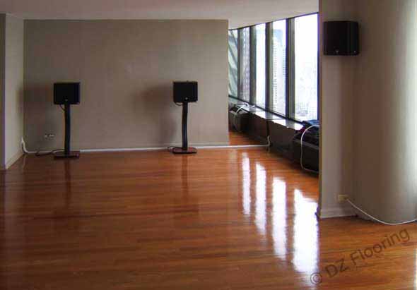 Wood floors in modern apartment
